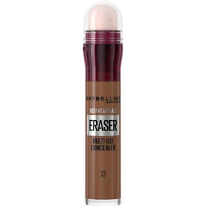 Maybelline New York Instant Anti-Age Eraser Concealer, korektor do twarzy z gąbeczką, 13 Cocoa, 6.8ml