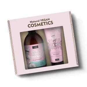 LaQ Piwonia Silver, zestaw: żel 500ml + balsam w tubie 200ml