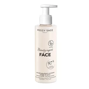 Peggy Sage, mleczko do demakijażu twarzy i oczu z masłem shea, 200ml