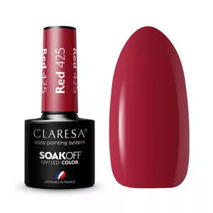 Claresa, Lakier hybrydowy, RED 425, 5g