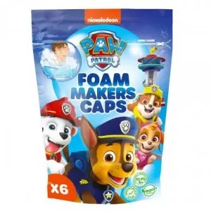 Psi Patrol Foam Makers Caps pianotwory do kąpieli dla dzieci, 6x16g