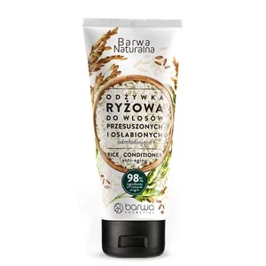 Barwa Naturalna odmładzająca odżywka ryżowa w tubie do włosów przesuszonych i osłabionych 200ml