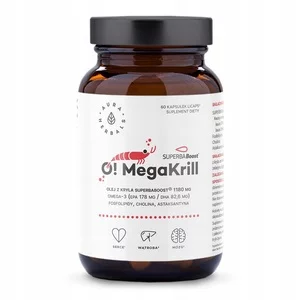 Aura Herbals OMegaKrill olej z kryla 1180mg suplement diety 60 kapsułek