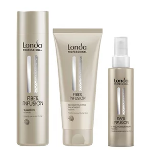 Londa Fiber Infusion, zestaw odbudowujący do włosów, szampon + maska + kuracja