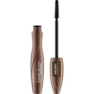 Catrice Glam & Doll Volume Brown Mascara Waterproof, wodoodporna brązowa maskara do rzęs, 10ml