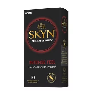 Unimil Skyn Intense Feel nielateksowe prezerwatywy z wypustkami 10szt