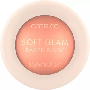 Catrice Soft Glam Baked Blush, rozświetlający róż, 020 Peachy Breeze, 5.6g