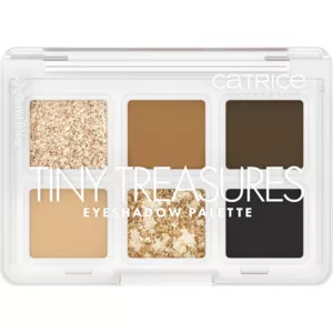 Catrice Tiny Treasures Eyeshadow Palette, mini paleta cieni do powiek, 010 Everyday Essentials, 4.2g