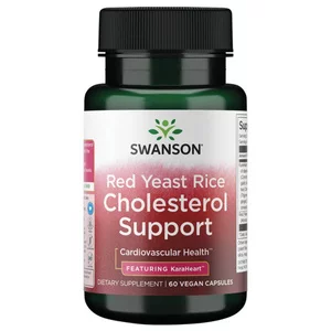 Swanson, Red Yeast Rice Cholesterol Support, suplement diety, 60vcaps, ref.SW1917