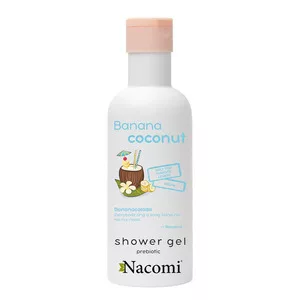 Nacomi, żel pod prysznic, banan i kokos, 300ml
