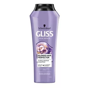Schwarzkopf Gliss Blonde Hair Perfector Shampoo szampon do naturalnych farbowanych lub rozjaśnianych blond włosów 250ml