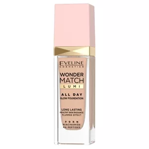 Eveline Cosmetics Wonder Match Lumi All Day Glow długotrwały podkład rozświetlający 25 Sand Beige 30ml