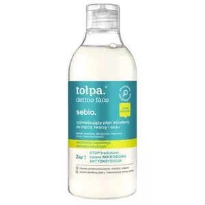Tołpa Dermo Face Sebio, normalizujący płyn micelarny do mycia twarzy i oczu, 400ml