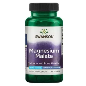 Swanson Jabłczan magnezu 60 tabletek