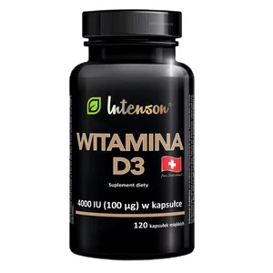 Intenson Witamina D3 4000 IU suplement diety 120 kapsułek