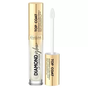 Eveline Cosmetics Diamond Glow Lip Luminizer Top coat do ust z kwasem hialuronowym 12 Golden dust 4.5ml