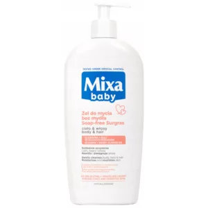 Mixa Baby, łagodny szampon i płyn do kąpieli 2w1 dla dzieci, 250ml