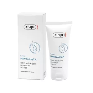 Ziaja Med Kuracja nawilżająca, krem redukujący zmarszczki na noc, 50ml