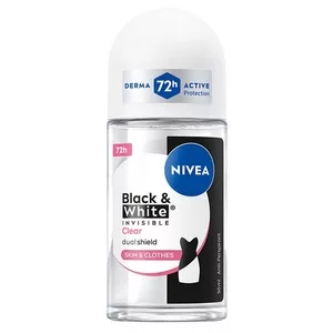 Nivea Black & White Invisible Clear antyperspirant w kulce 50ml (W)