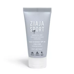 Ziaja Sport, krem ochronny SPF50 UVA+UVB do twarzy, 50ml
