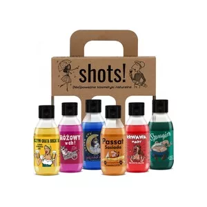 LaQ Shots!, zestaw 6 żeli pod prysznic dla niego