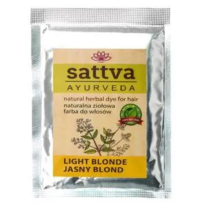 Sattva Natural Herbal Dye for Hair naturalna ziołowa farba do włosów Light Blonde 10g
