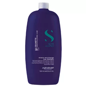 Alfaparf Milano Semi Di Lino Brunette, szampon redukujący pomarańczowe odcienie dla brunetek, 1000ml