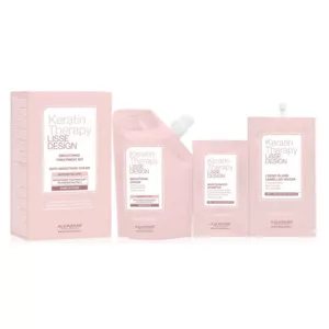 Alfaparf Milano Keratin Therapy Lisse Design, zestaw do wypróbowania laminacji włosów, Intro Kit Smoothing Treatment