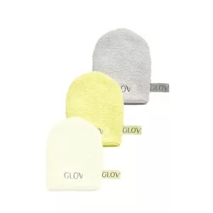 Glov Water-Only Skin zestaw rękawiczek do demakijażu i oczyszczania twarzy Baby Banana + Ivory + Silver Stone 3szt