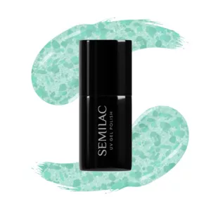 Semilac, lakier hybrydowy, 495 Mint Glacier, 7ml