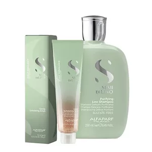 Alfaparf Milano Scalp Rebalance, zestaw kosmetyków przeciwłupieżowych, szampon + peeling