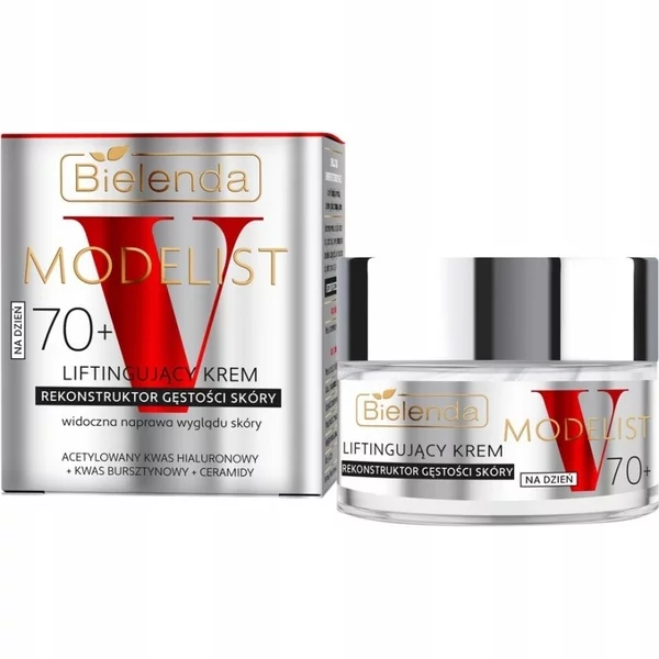 Bielenda V-Modelist, liftingujący krem - rekonstruktor gęstosci skóry 70+ na dzień, 50ml