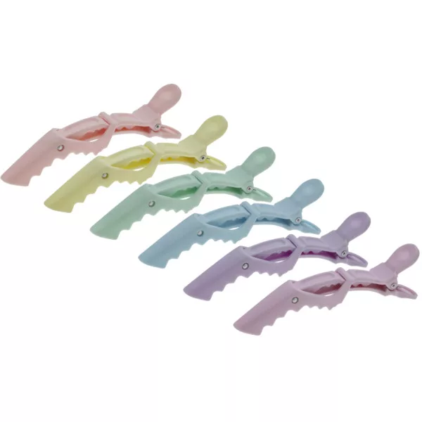 Efalock Shark, klipsy oddzielające, kolory pastelowe, 1szt. każdego koloru
