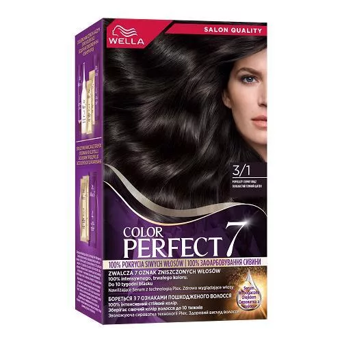Wella Color Perfect 7, farba do włosów, 3/1 popielaty ciemny brąz, 50ml