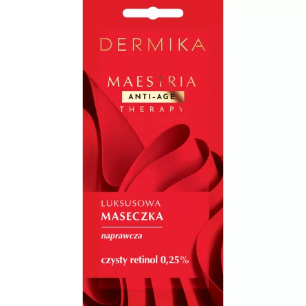 Dermika Maestria, luksusowa maseczka naprawcza, czysty retinol 0,25%, 7g