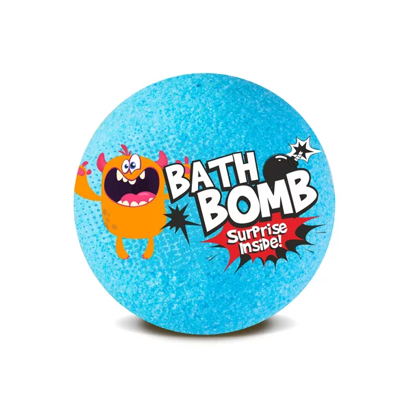 LaQ Bath Bomb, kula kąpielowa dla dzieci z niespodzianką, niebieska, 120g