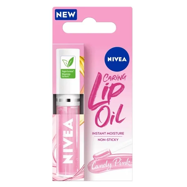 Nivea Caring Lip Oil pielęgnujący olejek do ust Candy Pink 5.5ml