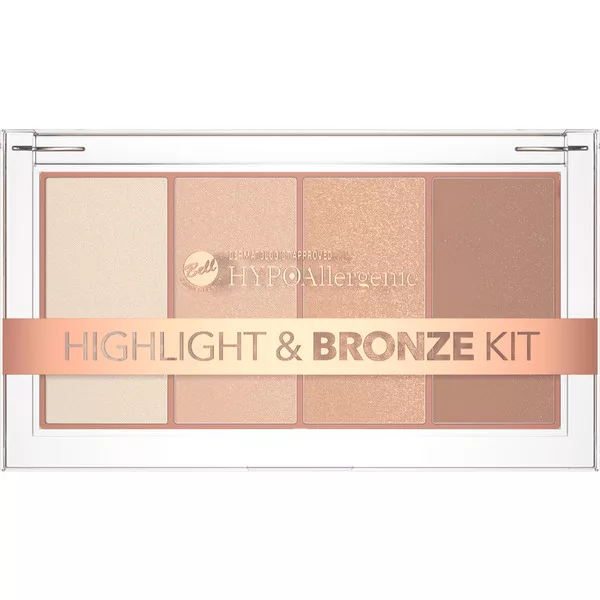 Bell HYPO Highlight&Bronze Kit 01, zestaw rozświetlaczy i bronzer, 20g