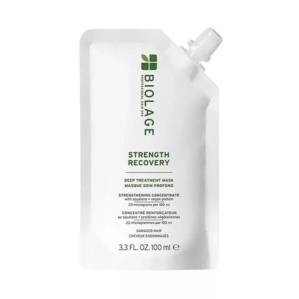 Biolage Strength Recovery, maska głęboko regenerująca do włosów zniszczonych, 100ml