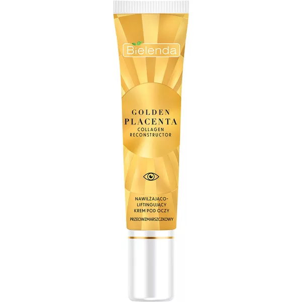 Bielenda Golden Placenta Collagen Reconstructor - Nawilżająco - Liftingujący Krem Przeciwzmarszczkowy Pod Oczy, 15ml