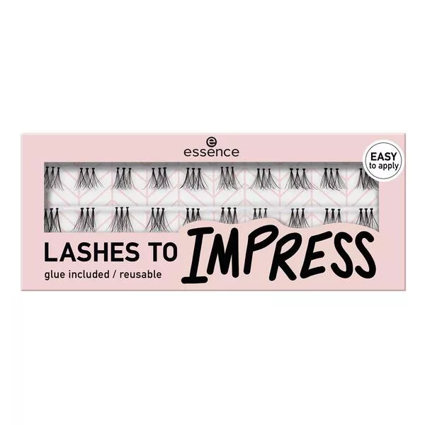 Essence LASHES TO IMPRESS, sztuczne rzęsy, 07 BUNDLED SINGLE LASHES, 20szt.