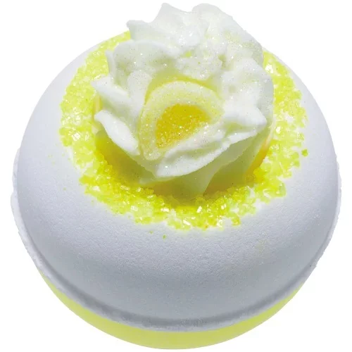 Bomb Cosmetics, musująca kula do kąpieli, Lemon, 160g