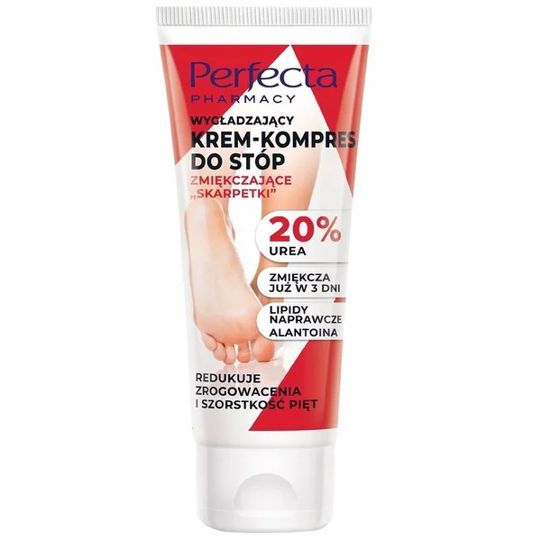 Perfecta Pharmacy wygładzający krem-kompres do stóp zmiękczające skarpetki 80ml