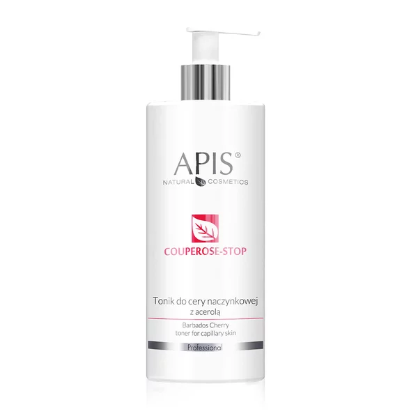 Apis Couperose Stop, Tonik do cery naczynkowej z Acerolą, 500ml