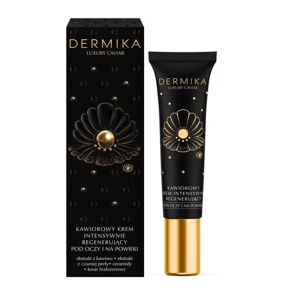 Dermika Luxury Caviar Kawiorowy Krem Intensywnie Regenerujący Pod Oczy I Na Powieki, 15ml