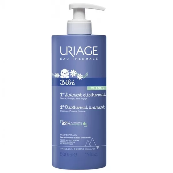 Uriage Bebe 1st Oleothermal Liniment oletermiczny krem ​do pielęgnacji okolic pieluszkowych dla dzieci 500ml