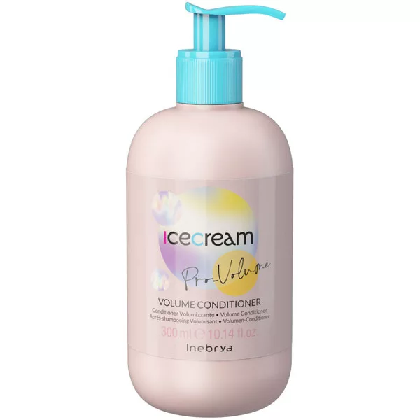 Inebrya Ice Cream Pro Volume, odżywka do włosów cienkich, 300ml