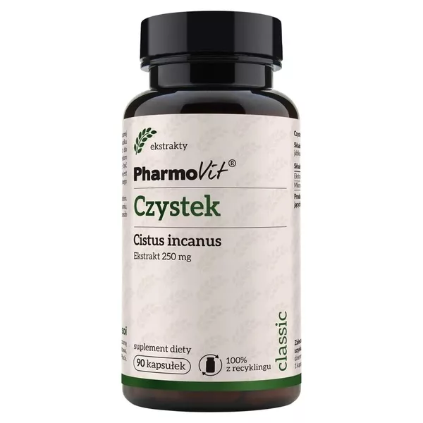 Pharmovit Czystek Cistus incanus 250 mg suplement diety 90 kapsułek