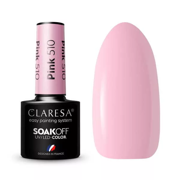 Claresa, Lakier hybrydowy, PINK 510, 5g