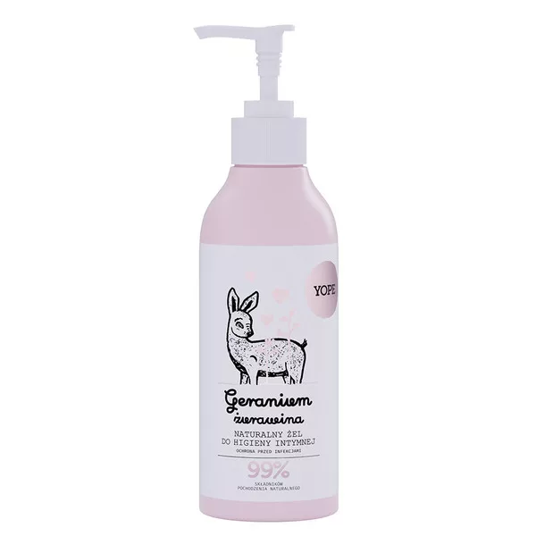 Yope, żel do higieny intymnej, Geranium i Żurawina, 300ml